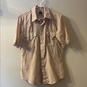 VTG Miller striped snap button down size 15 1/2